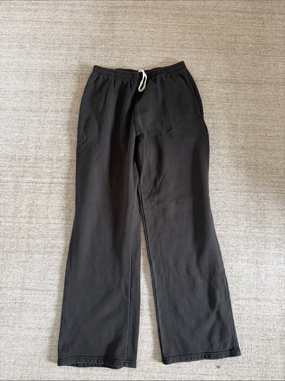Brandy Melville Anastasia Baggy Sweatpants Faded Black OS
